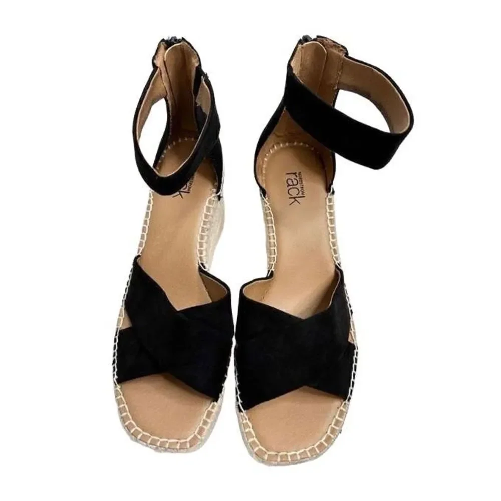 Nordstrom Rack Sandals Womens Caroline Platform Wedges Size 7.5